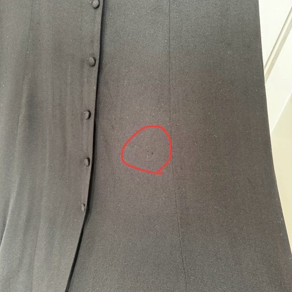 Reformation locklin 40s style button up midi vintage crepe dress - Picture 8 of 8